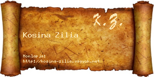 Kosina Zilia névjegykártya